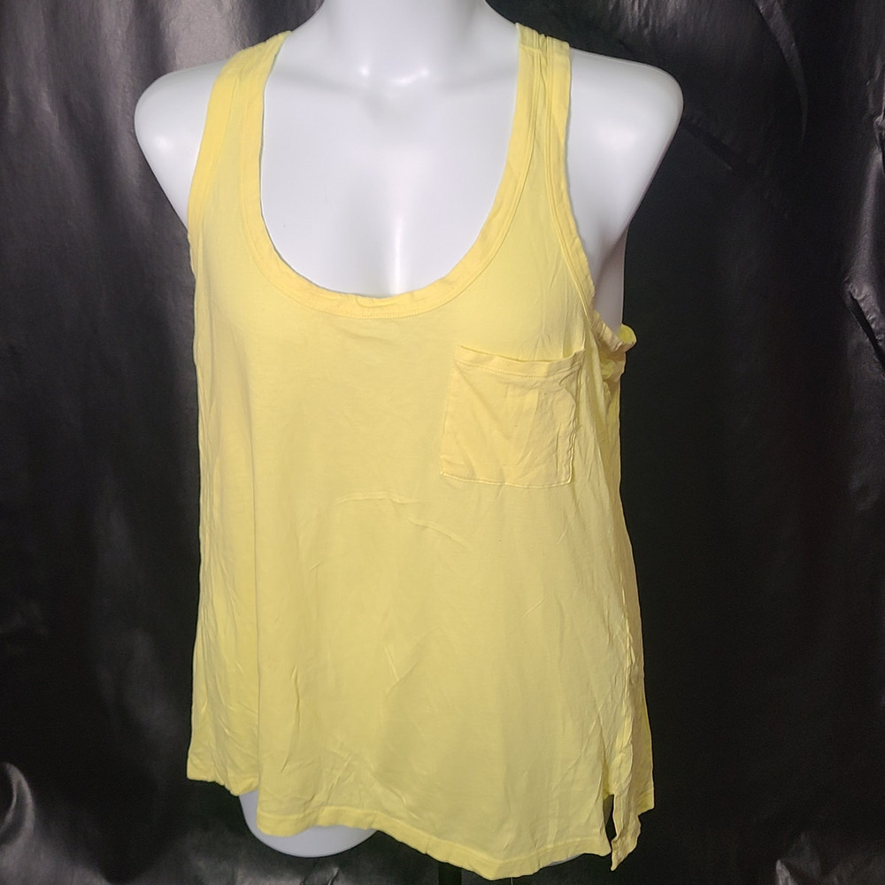 ANA yellow racer back tank top size XL